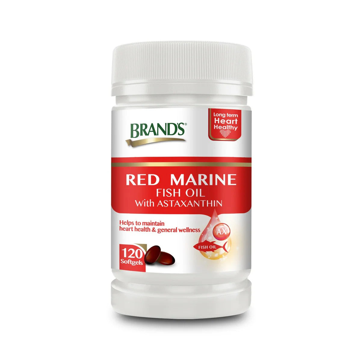 BRAND'S® Red Marine Fish Oil 120 Softgels