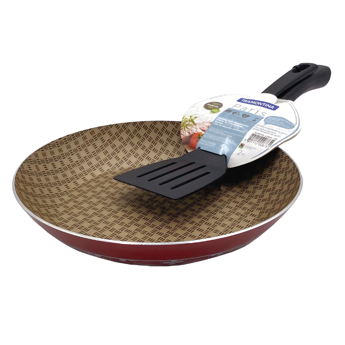 TRAMONITA 20CM PARIS FRYING PAN WITH SPATULA