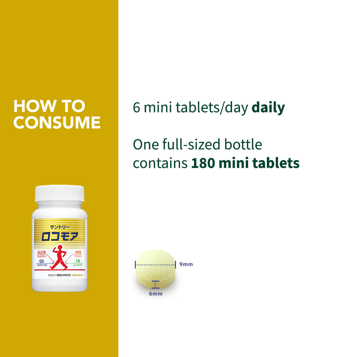 Suntory Locomore 180 Tablets (EXP: AUG 2027)