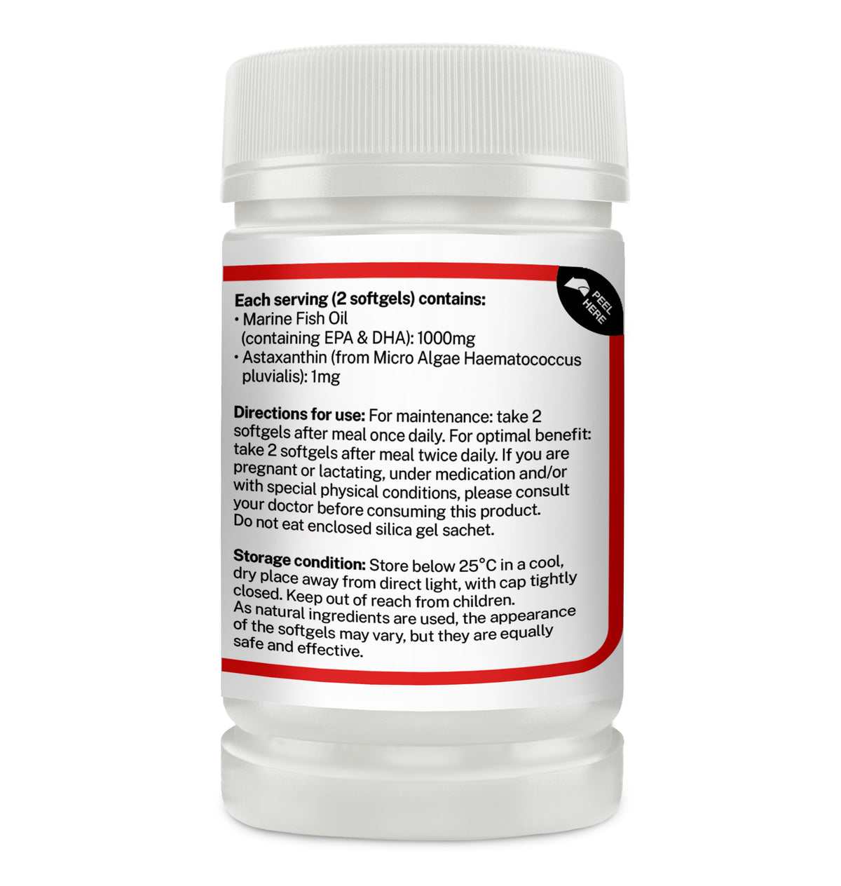 BRAND'S® Red Marine Fish Oil 120 Softgels
