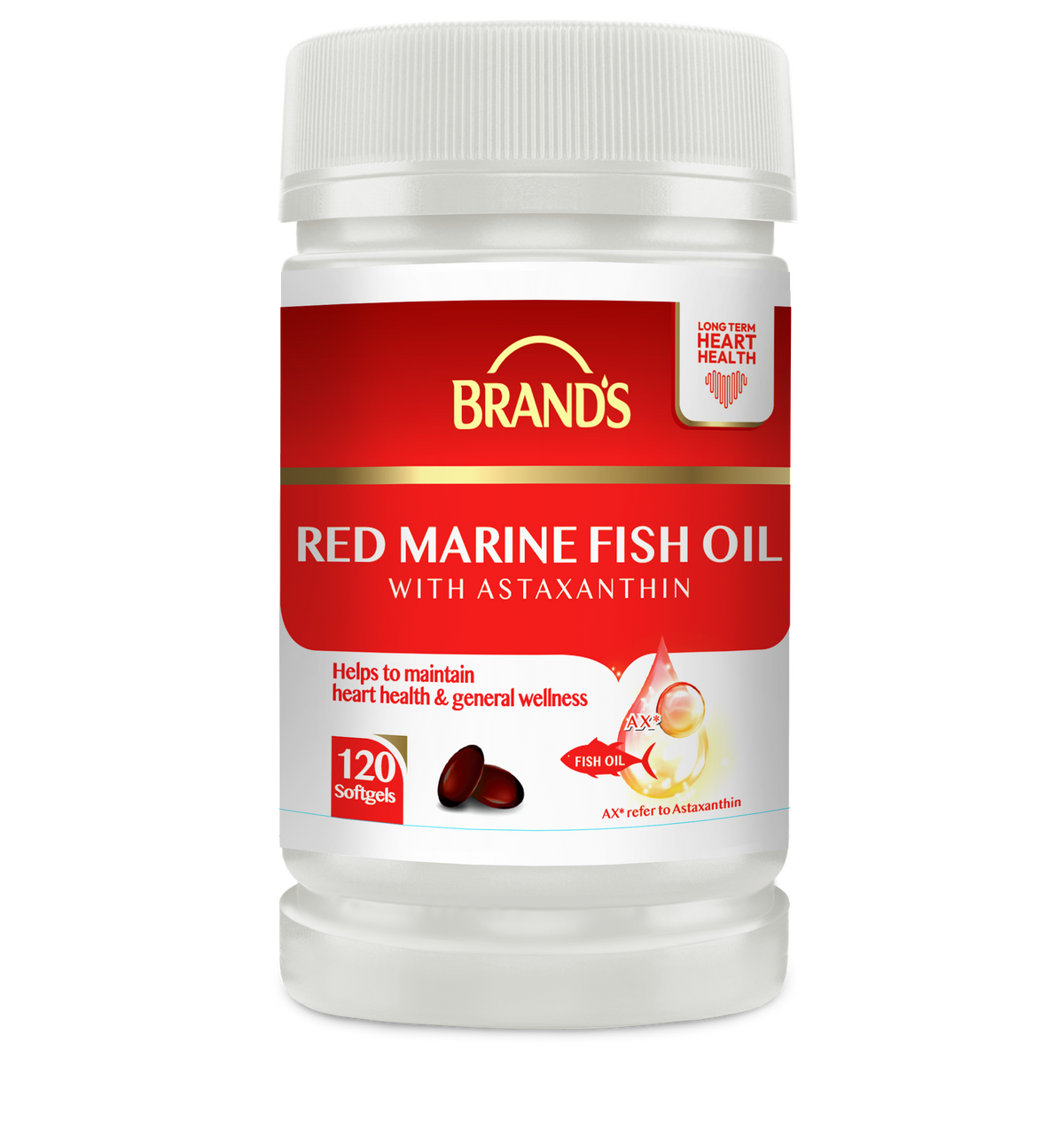 BRAND'S® Red Marine Fish Oil 120 Softgels
