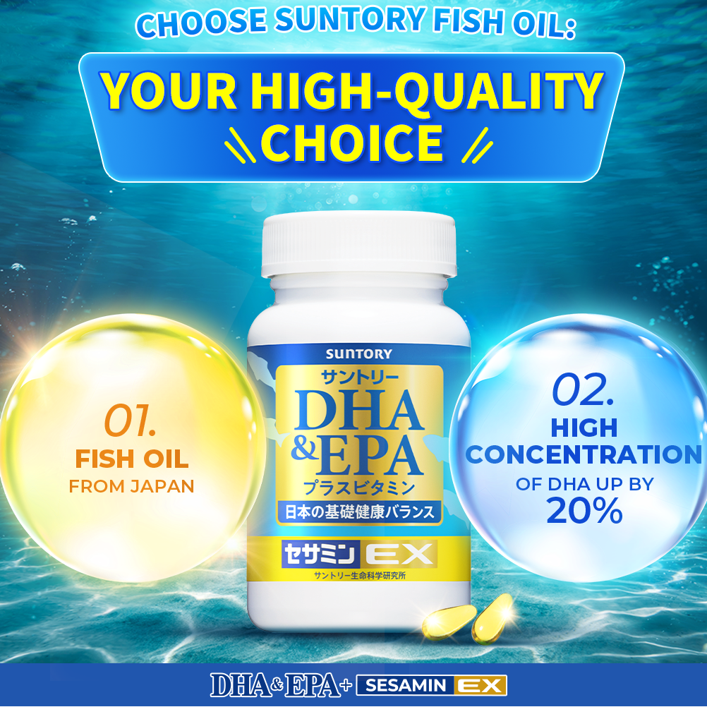 Suntory DHA & EPA + Sesamin EX 120 Softgels